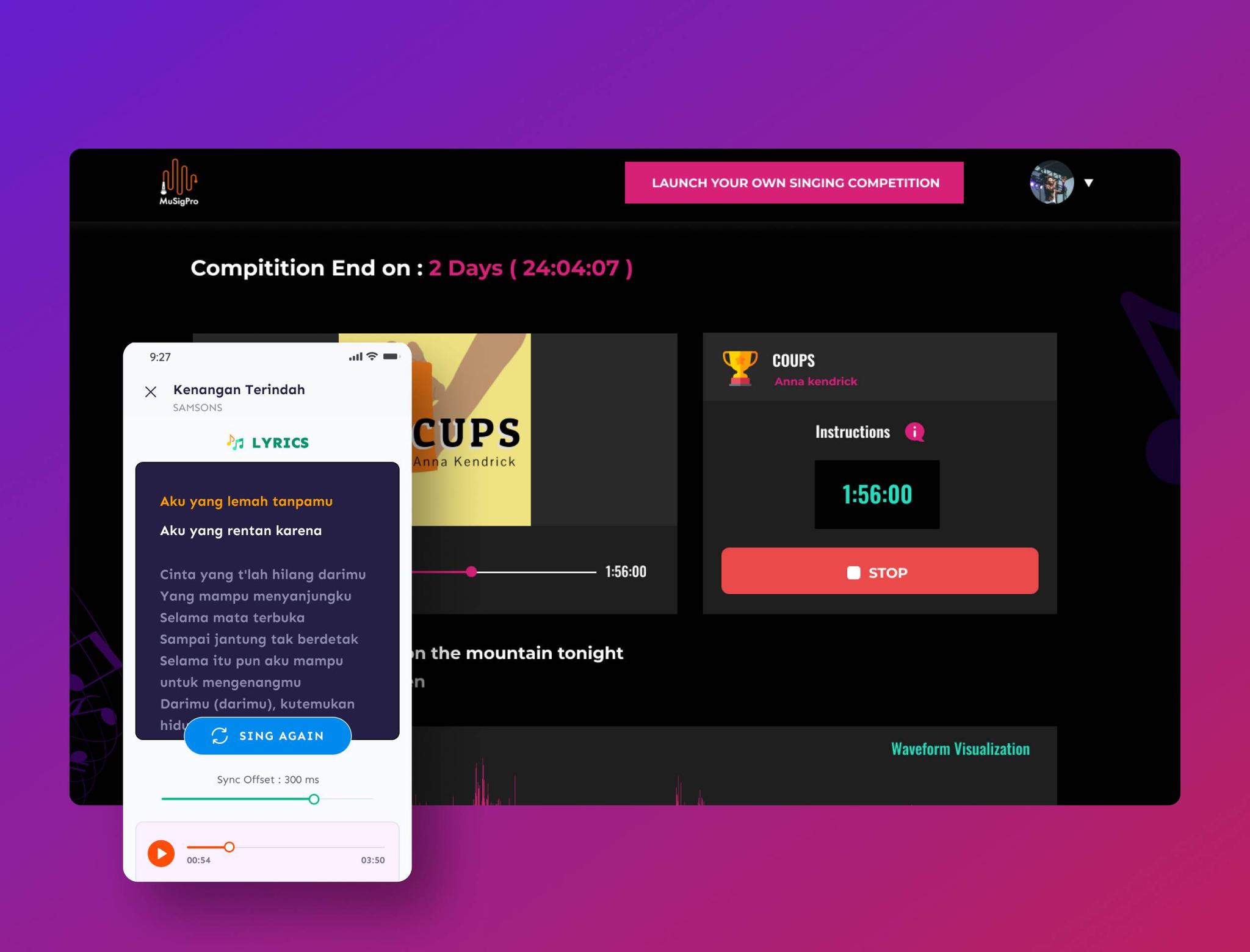 Generative AI-Powered Online Singing Contest Platform case study