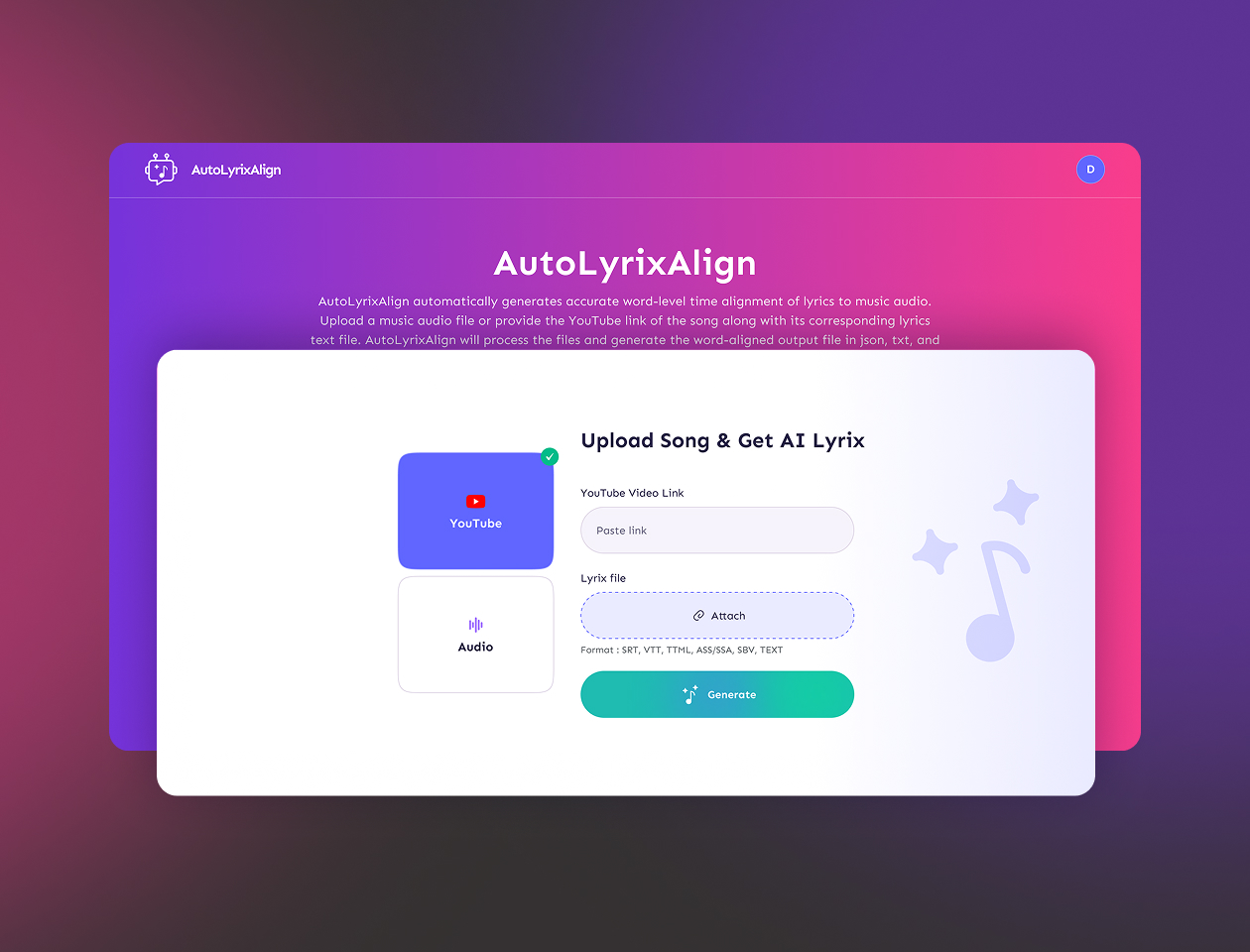 AI-Driven Lyrics and Music Synchronization Tool case study
